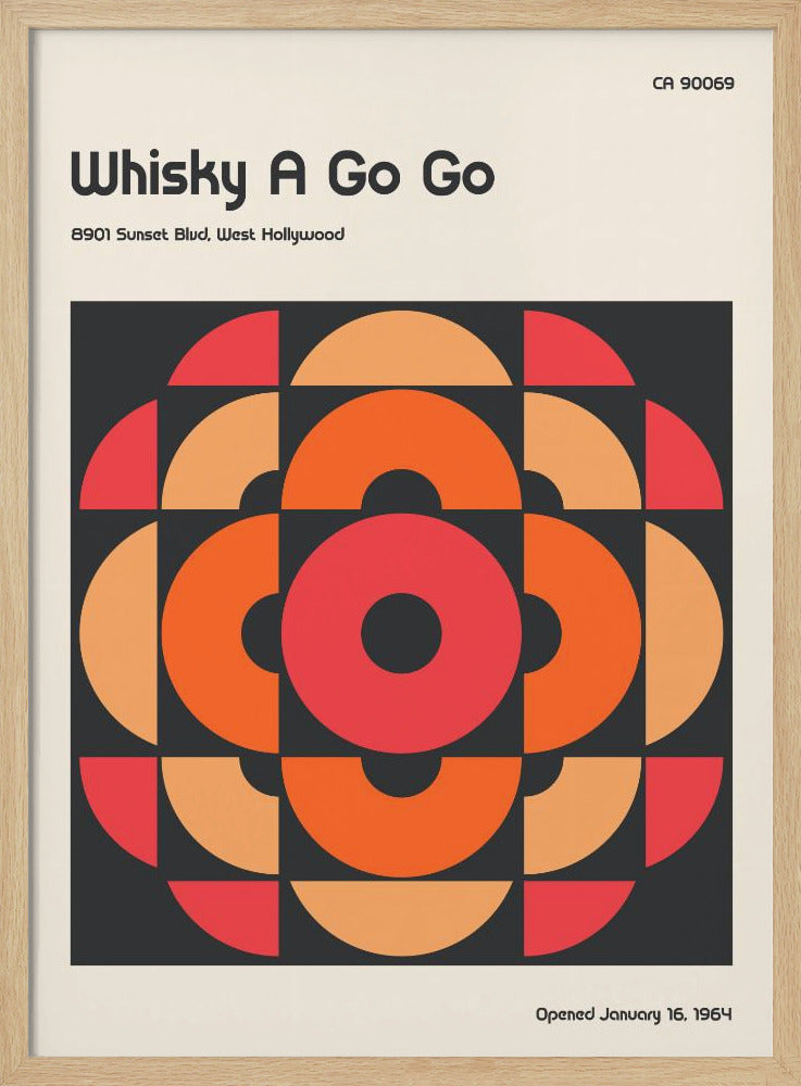 Whisky a Go Go Retro Poster